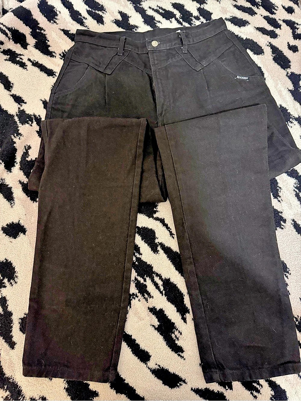 Rocky Mountain Clothing Co. Black Straight Leg Jeans Waist 36